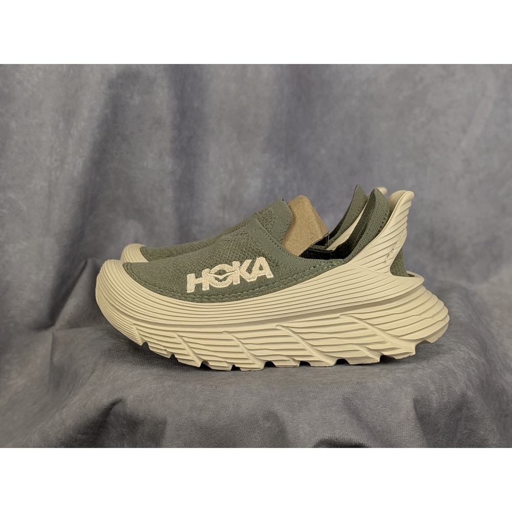 Hoka Restore TC Slip On Sneakers Aerino Green Women 5 Kids 4 1162534 SS8V NWOB
